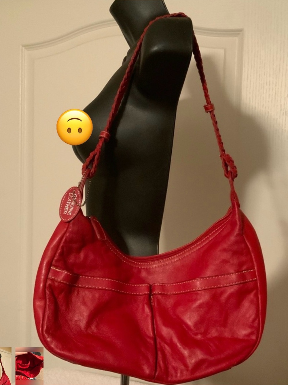 Red leather purse. Excellent condition NWT